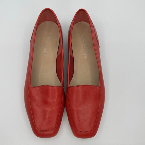Enzo Angiolini Liberty Loafers Women’s Size 6.5M Red Leather Slip On flats - Picture 2 of 14
